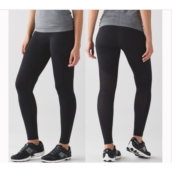 Lululemon Women’s Speed Tight V (Brushed) Black Size 8 - Picture 1 of 12